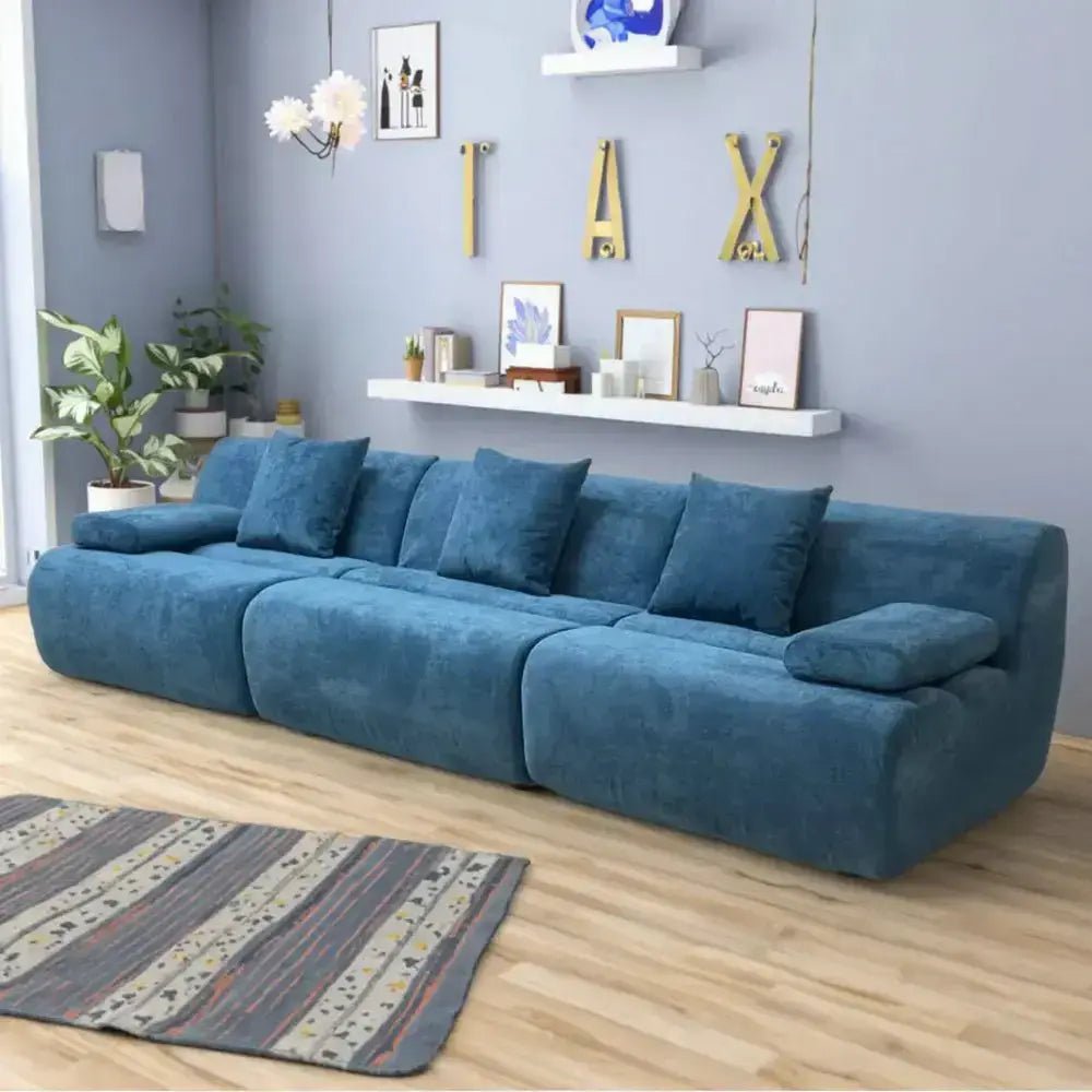 3 - Seater Fabric Sofa | Stain - Resistant & Easy Clean | Free Delivery Australia - Wide | 3 - Year Warranty - 路卡萨家具工厂