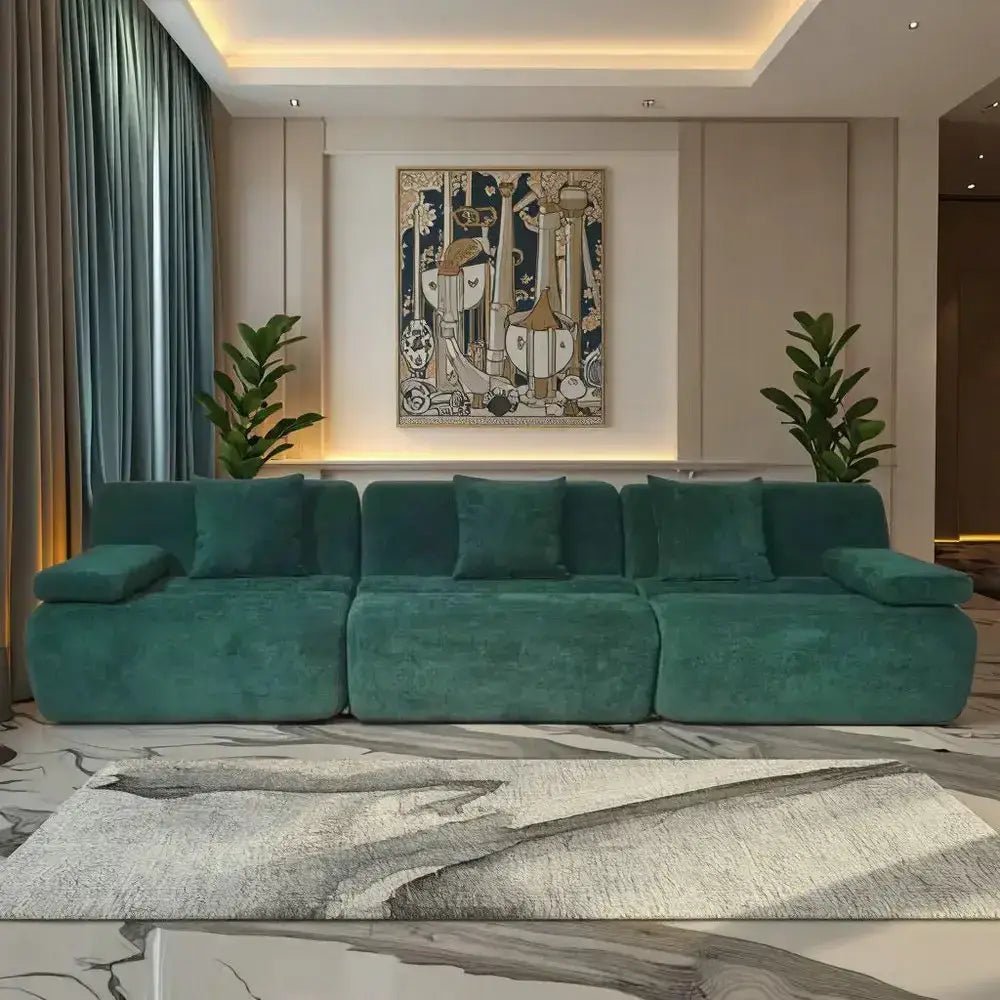 3 - Seater Fabric Sofa | Stain - Resistant & Easy Clean | Free Delivery Australia - Wide | 3 - Year Warranty - 路卡萨家具工厂