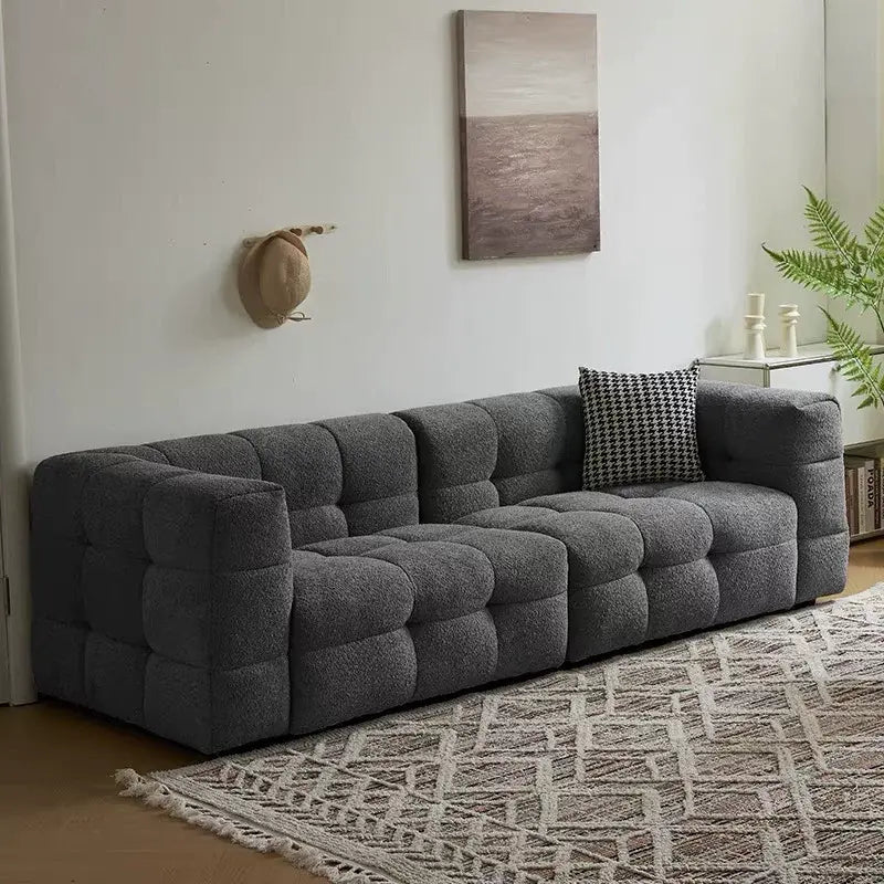 Cream Marshmallow Sofa | French Minimalist Style | Full Foam | Free Delivery Australia - Wide | 3 - Year Warranty - 路卡萨家具工厂