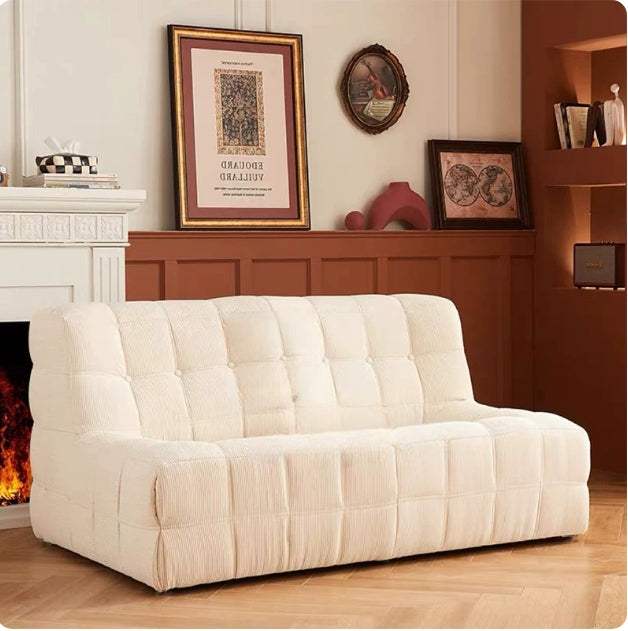 Double Lazy Sofa | Sit, Recline or Sleep | Waffle Fabric | Free Delivery Australia - Wide | 3 - Year Warranty - 路卡萨家具工厂