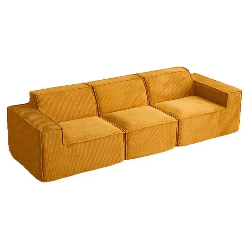 Tofu Block Sofa | Corduroy Fabric | Frameless Compressed | Free Delivery Australia - Wide | 3 - Year Warranty - 路卡萨家具工厂