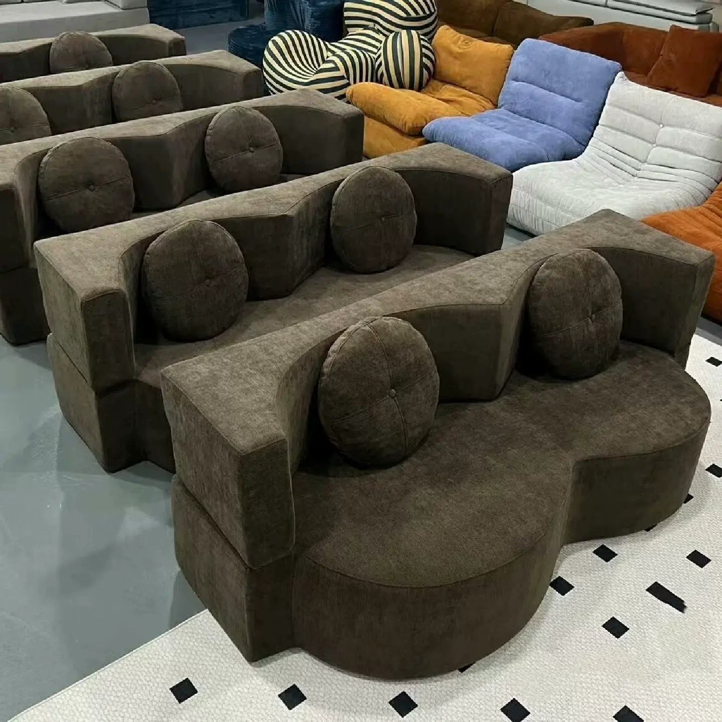 Vintage Fabric Sofa Bed | Foldable Dual - Use | Washable 2 - 3 Seater | Free Delivery Australia - Wide | 3 - Year Warranty - 路卡萨家具工厂