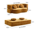 Vintage Fabric Sofa Bed | Foldable Dual - Use | Washable 2 - 3 Seater | Free Delivery Australia - Wide | 3 - Year Warranty - 路卡萨家具工厂