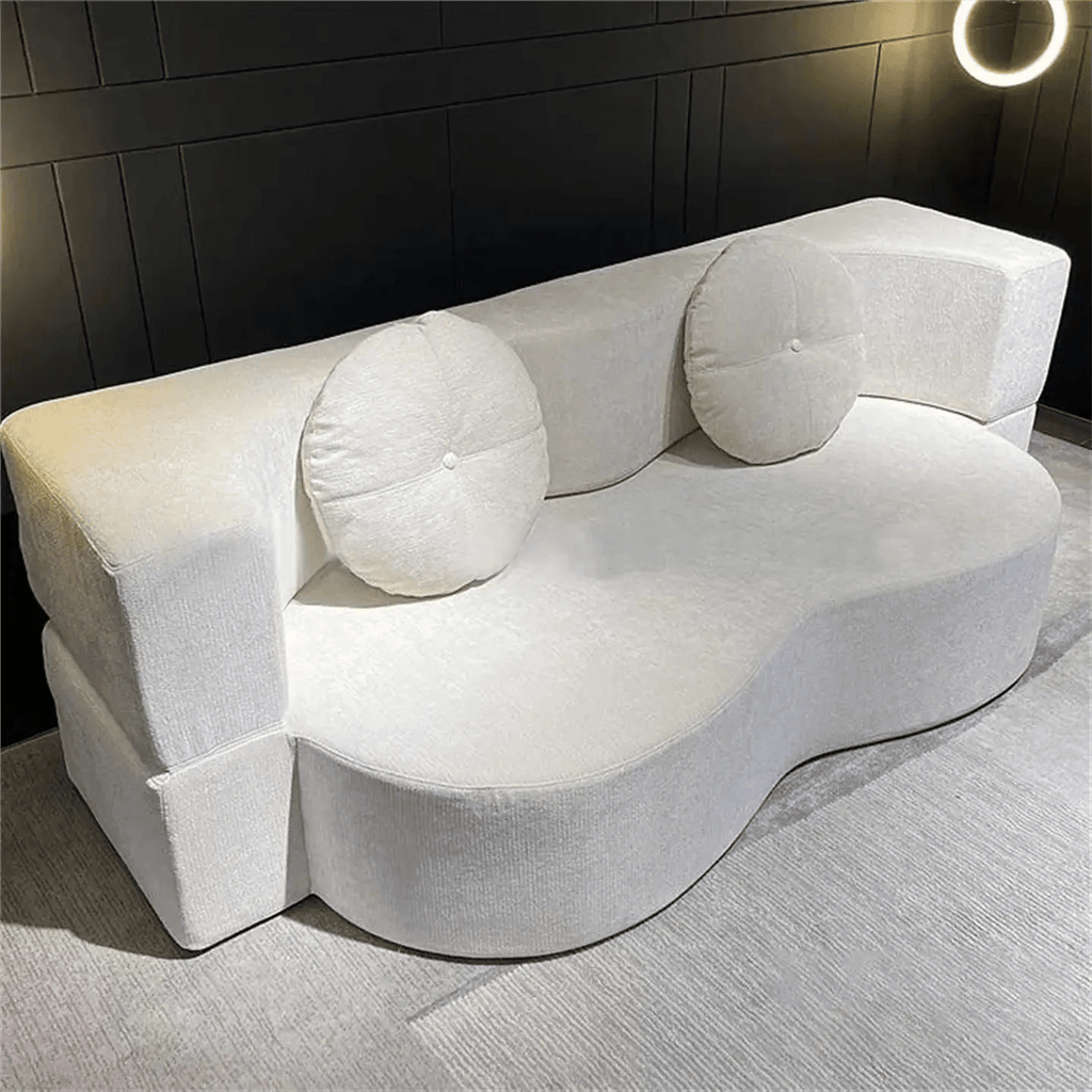 Vintage Fabric Sofa Bed | Foldable Dual - Use | Washable 2 - 3 Seater | Free Delivery Australia - Wide | 3 - Year Warranty - 路卡萨家具工厂